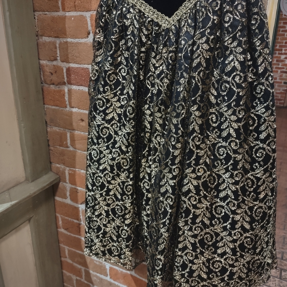 Vintage 80s Scott McClintock Prom Evening Formal Dress Velvet Cocktail Black 10 - Picture 8 of 12